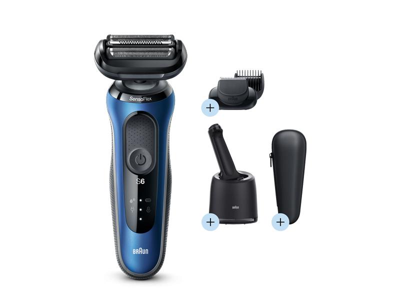Braun Series 6 61-B7500cc Rasoio Trimmer Blu