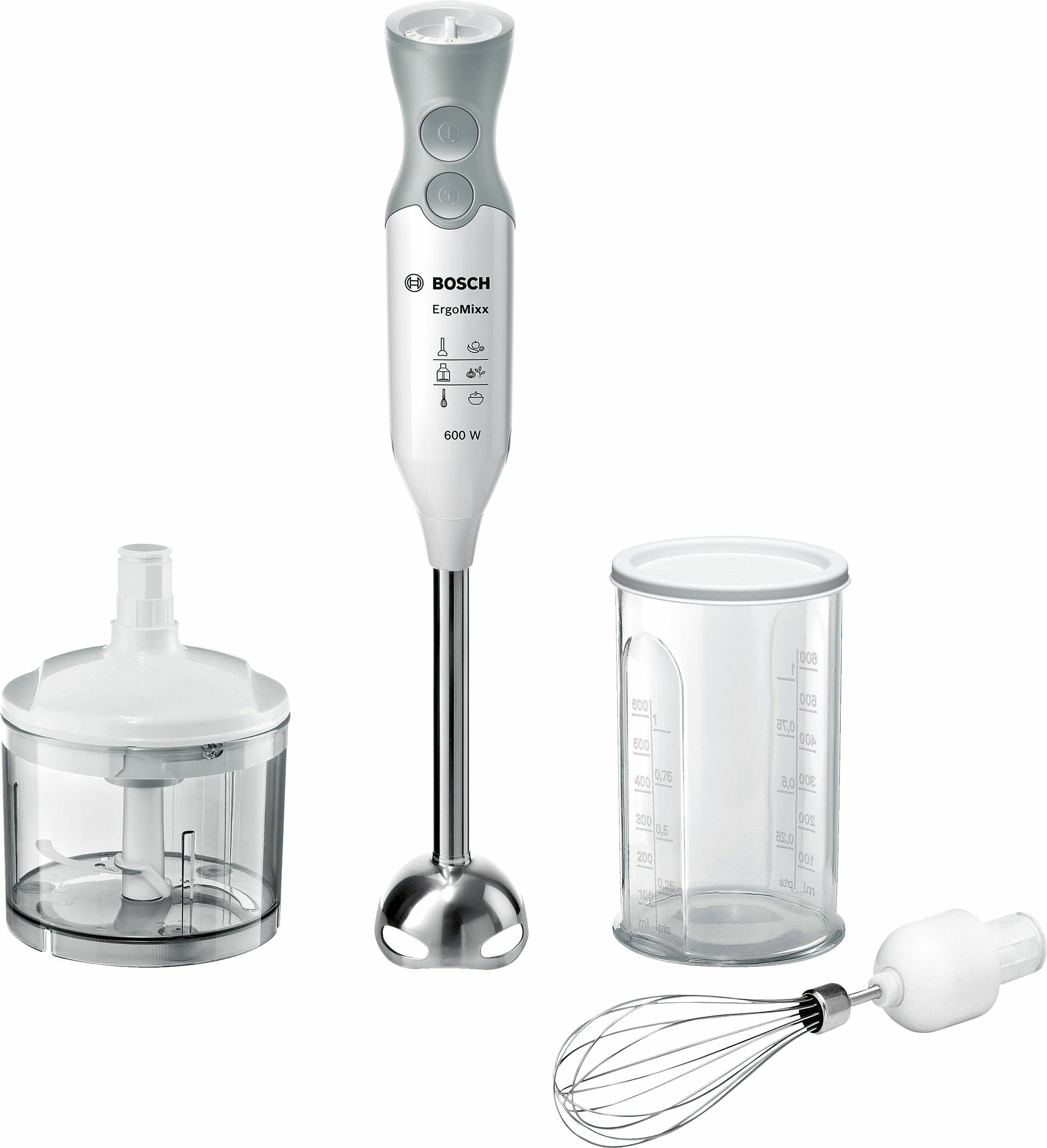 Bosch MSM66150 - Frullatore ad immersione - 14 m - 600 W - Argento - Bianco