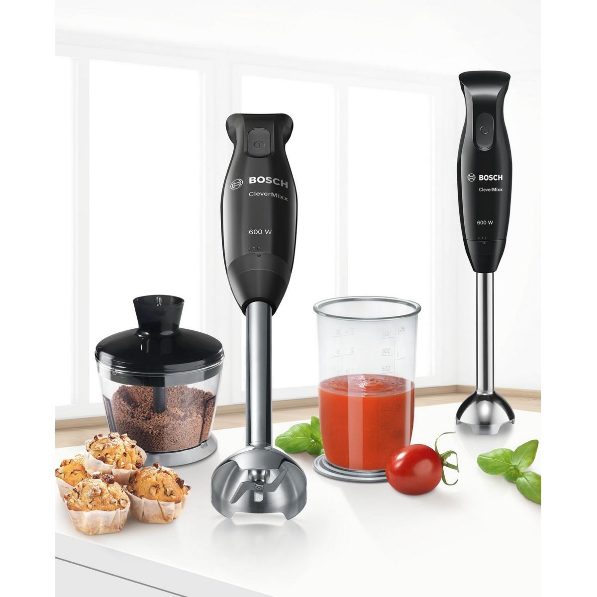 Frusta manuale Bosch MSM2610B CleverMixx con quattro lame 600 W nero