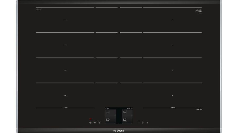 Bosch Serie 8 PXY875KW1E piano cottura Nero Da incasso Piano cottura a induzione 4 Fornello(i)