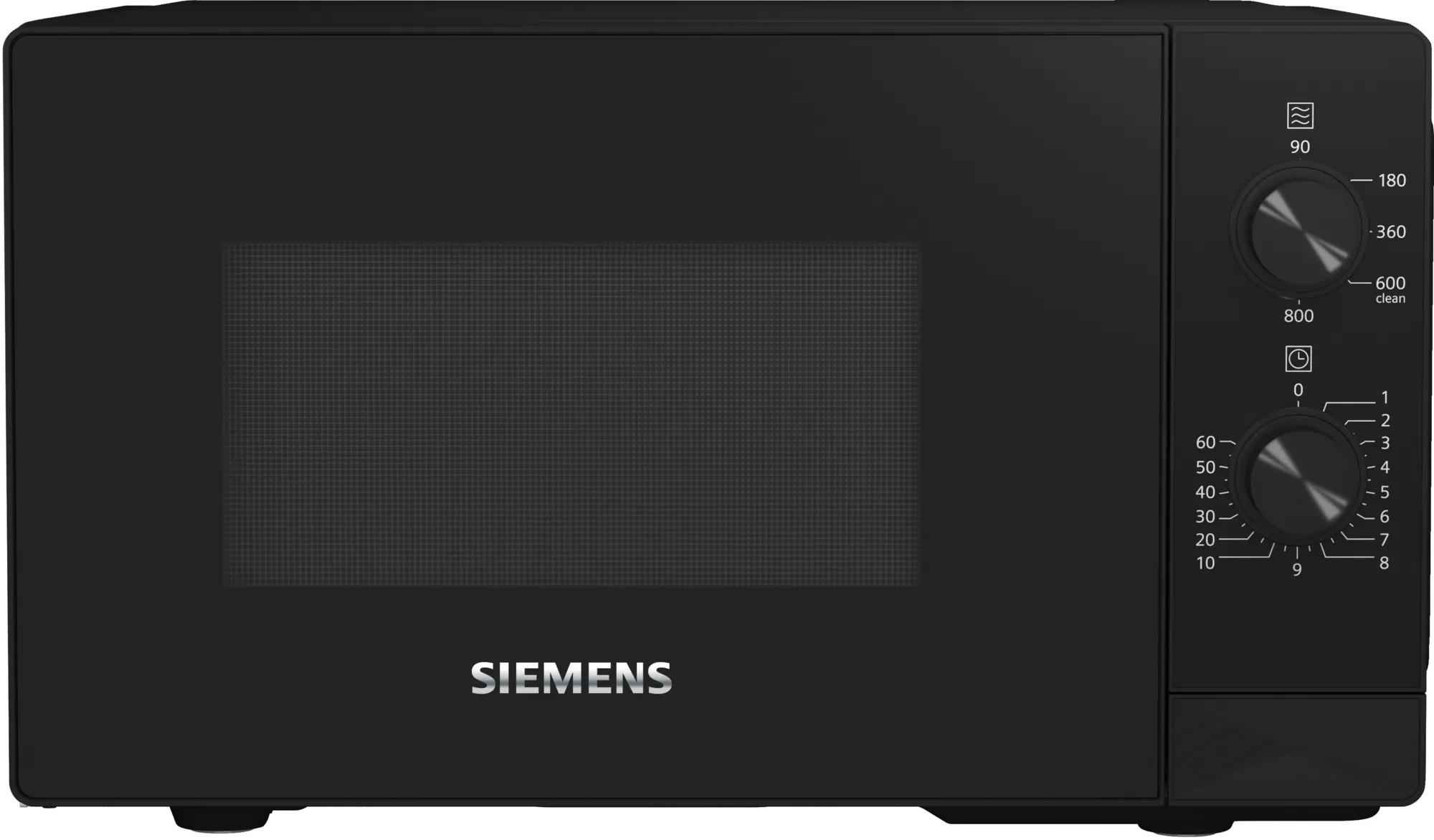 Siemens iQ300 FF020LMB2 forno a microonde Superficie piana Solo microonde 20 L 800 W Nero