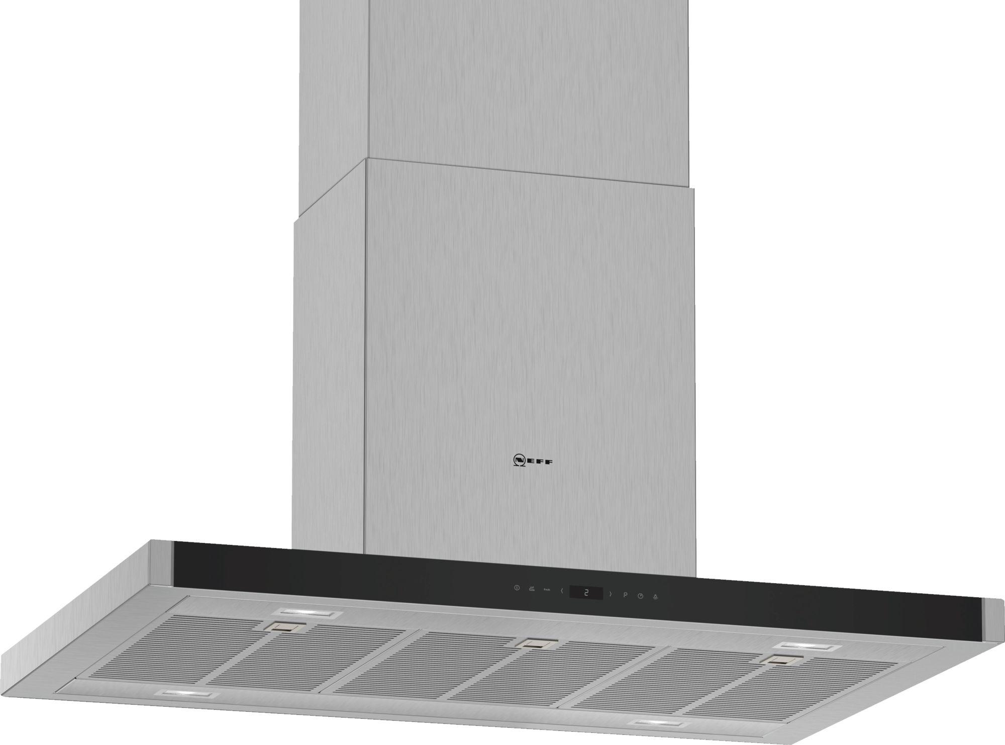 Neff IBMP965N Cappa aspirante a isola Nero, Acciaio inox A+ 867,1 m³/h