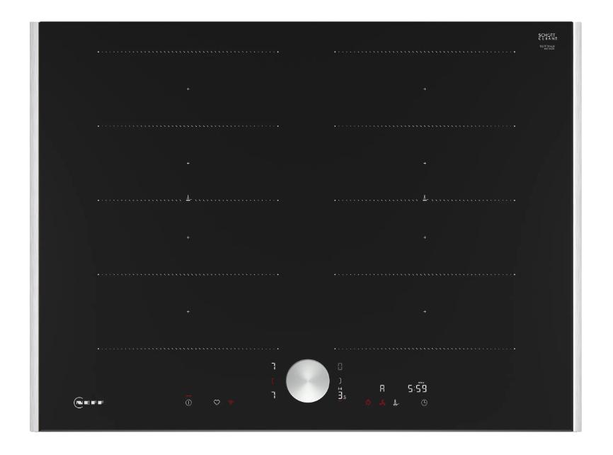 Neff T67TTX4L0 piano cottura Nero Da incasso 70 cm Piano cottura a induzione 4 Fornello(i)