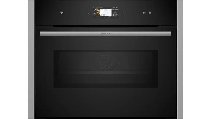 Neff N 90 C24MS31N0 forno 45 L 3600 W Nero, Acciaio inox
