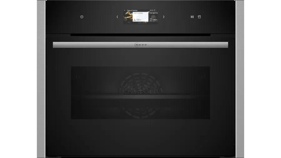 Neff C24FS31N0 forno a vapore Media Nero, Acciaio inox Touch