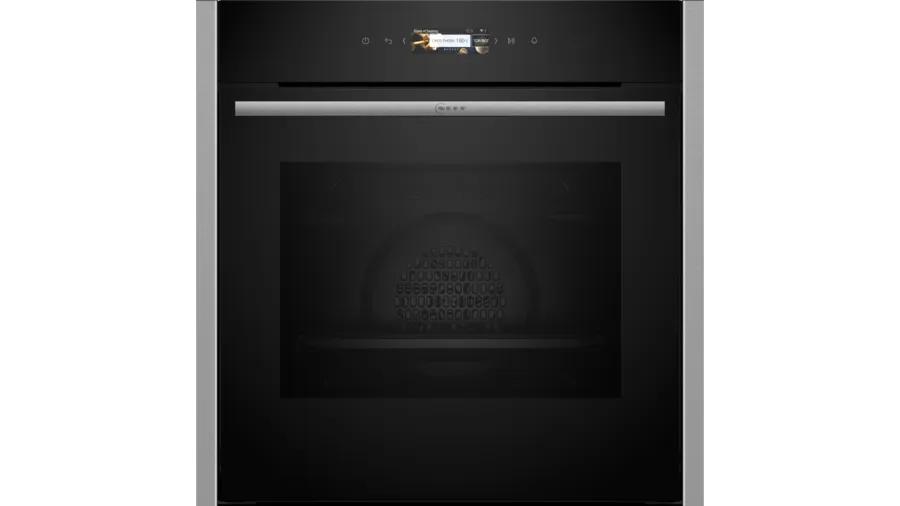 Neff N 70 B24CR31N0 forno 71 L Nero, Acciaio inox