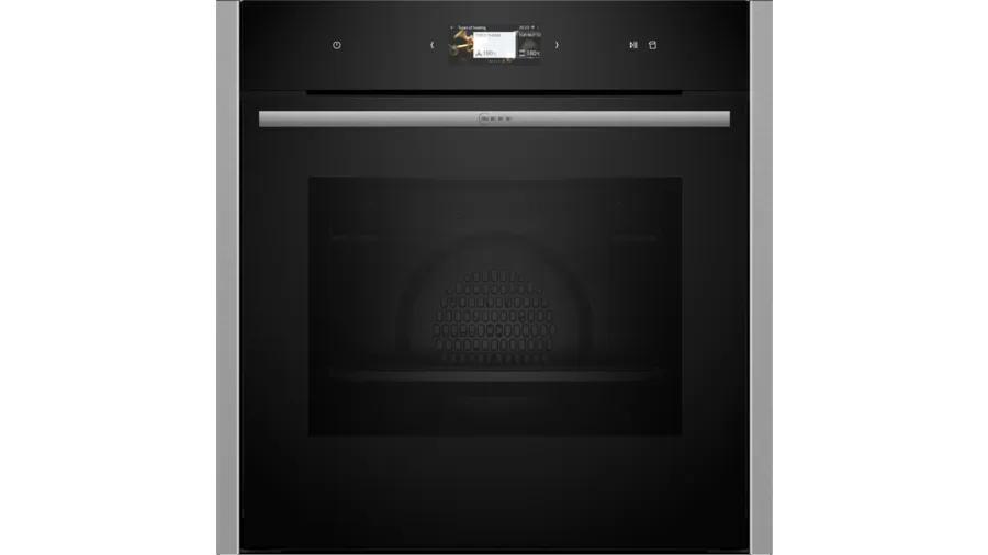 Neff B24FS33N0 forno 71 L Nero, Acciaio inox