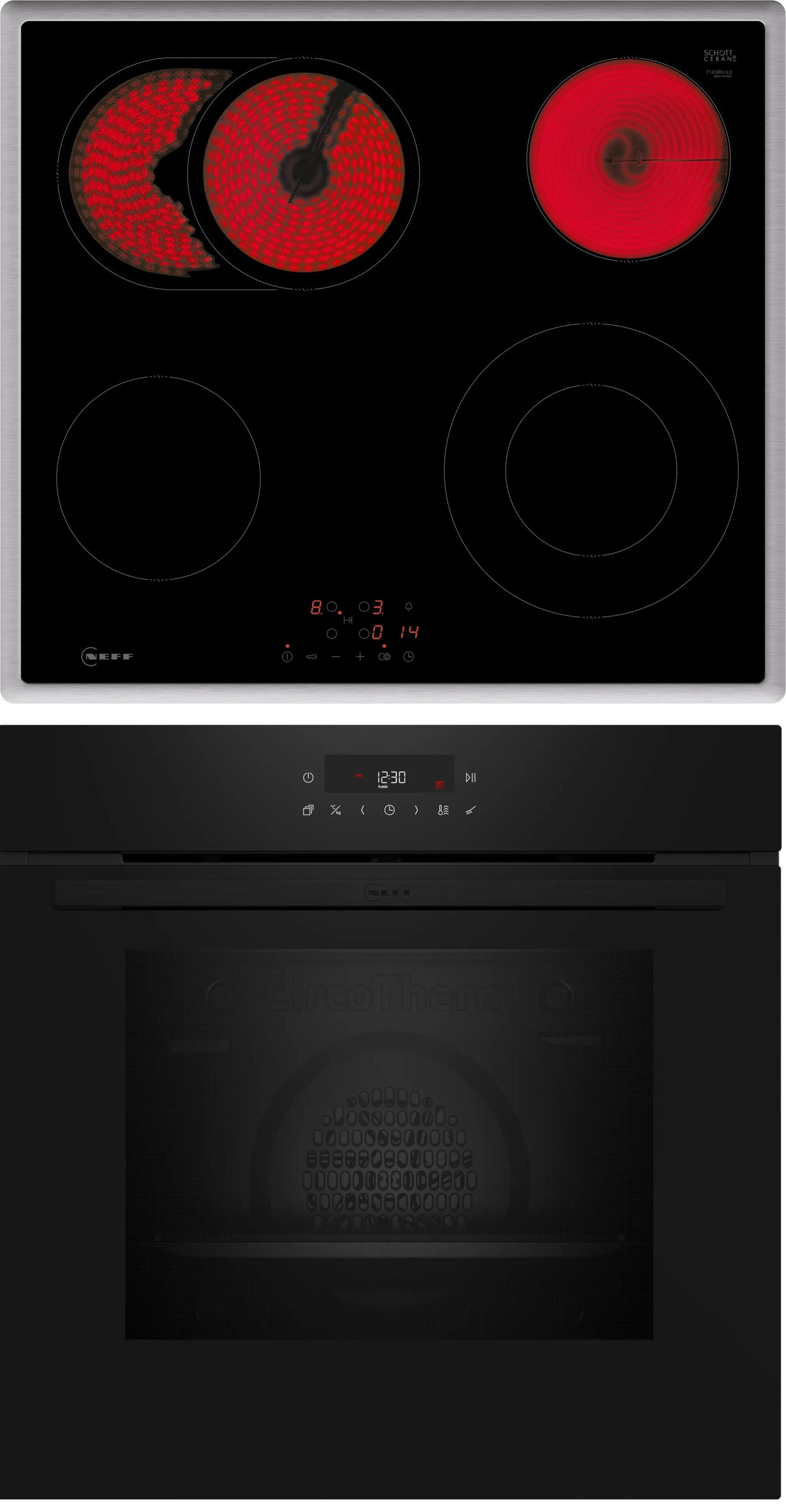 Neff B2CCJ7AK0 + T16SBN1L0 set di elettrodomestici da cucina Ceramica Forno elettrico