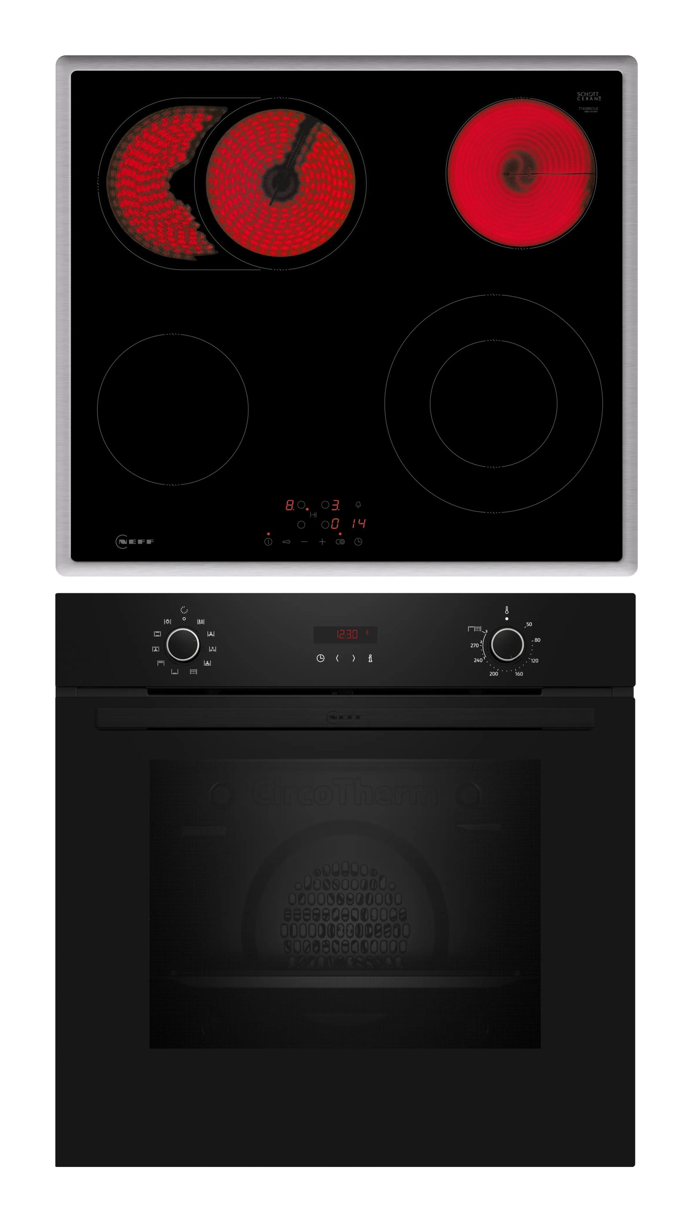 Neff B2CCG6AK3 + T16SBN1L0 set di elettrodomestici da cucina Ceramica Forno elettrico