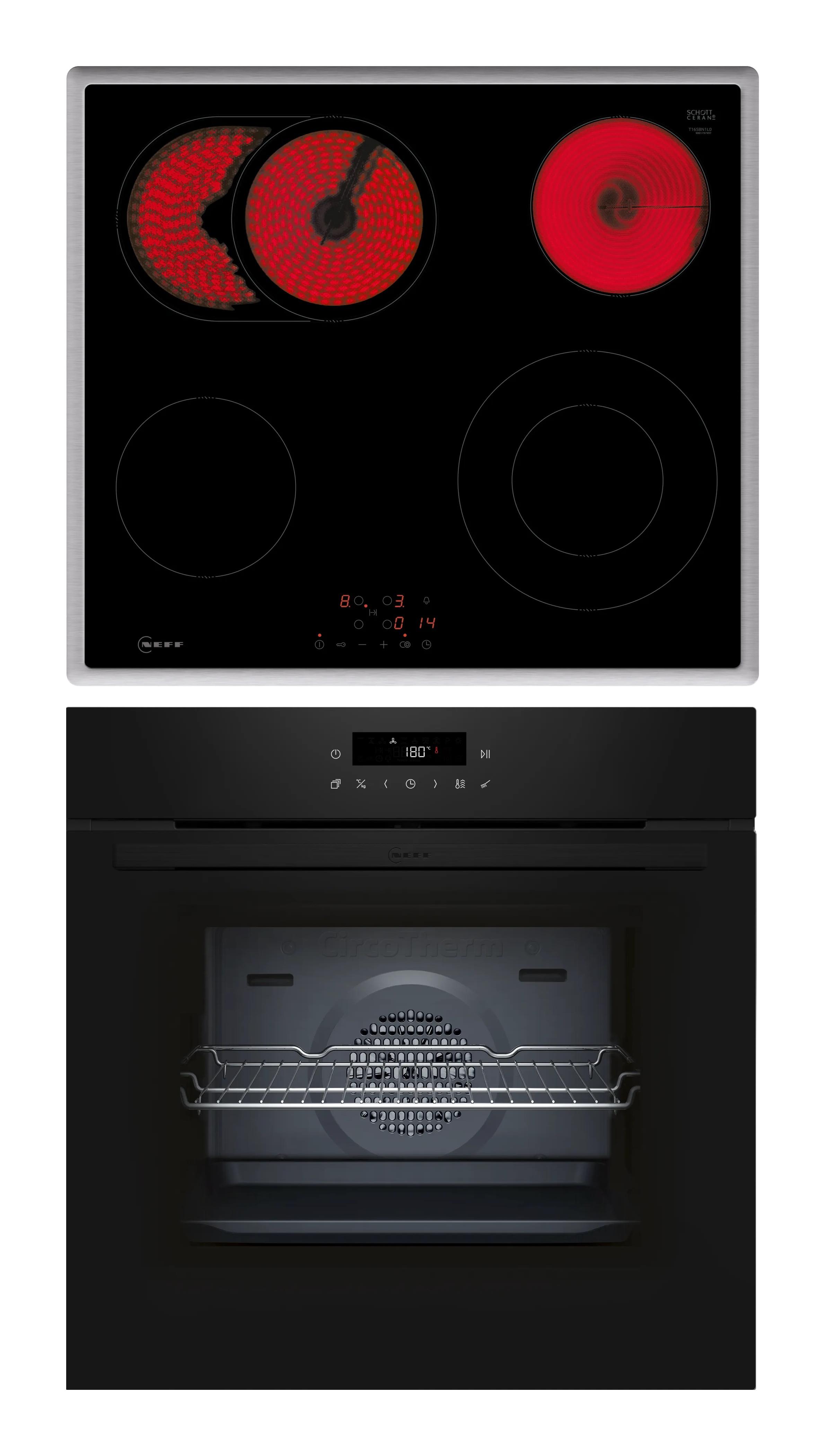 Neff B2CCJ7AK3 + T16SBN1L0 set di elettrodomestici da cucina Ceramica Forno elettrico