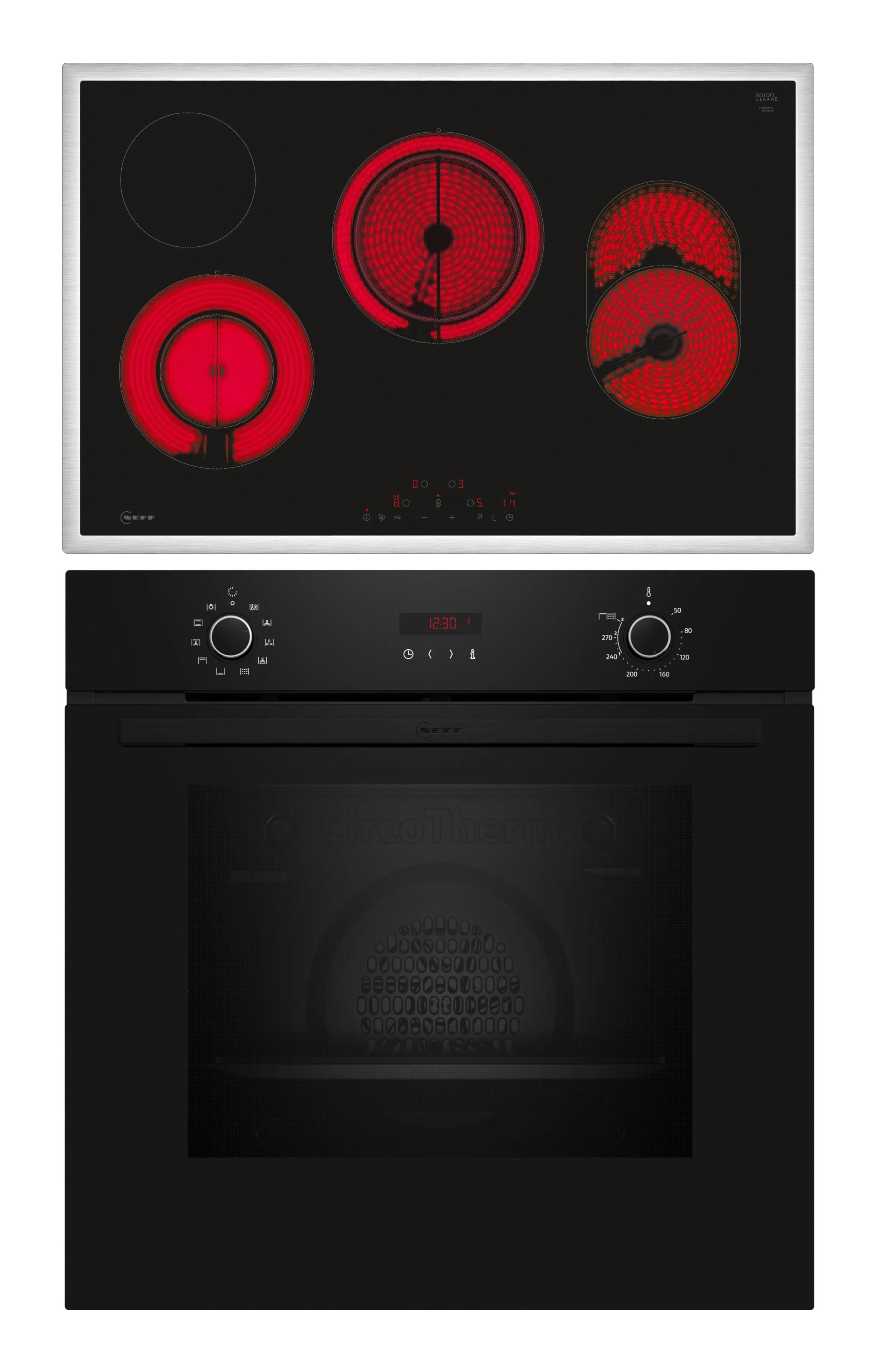 Neff B2CCG6AK3 + T18SDH9L0 set di elettrodomestici da cucina Ceramica Forno elettrico