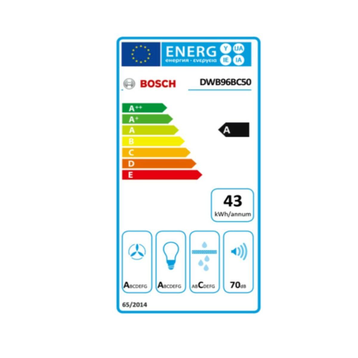 Cappa Classica BOSCH DWB96BC50 590 mÃ‚Â³/h 70 dB 215W