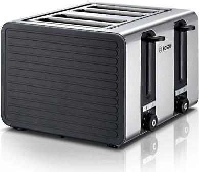 Tat7S45 Toaster compatto tostapane grigio 4-slot nero