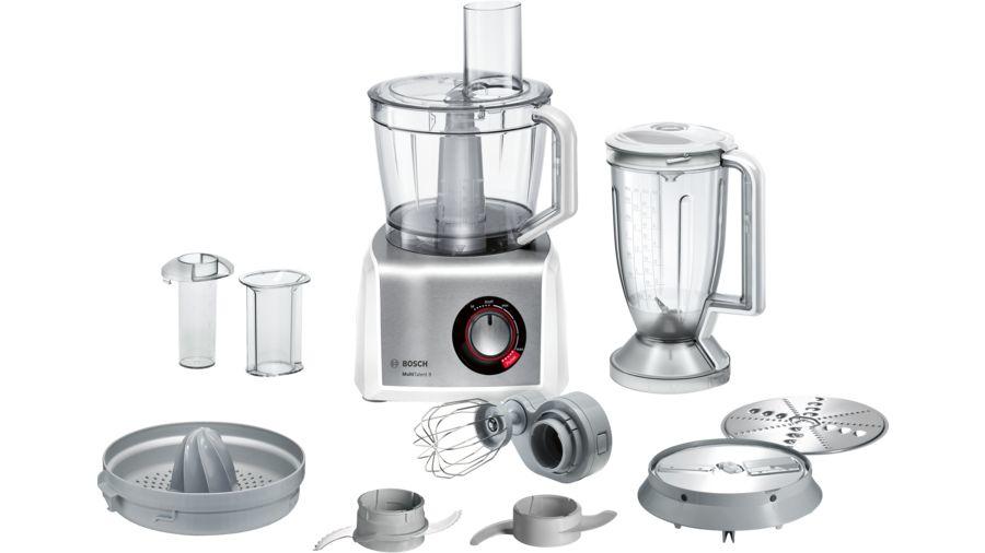 Bosch MC812S820 robot da cucina 1250 W 3,9 L Acciaio inossidabile, Bianco