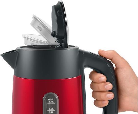 Bosch SDA Electric Kettle TWK4P434 Rosso intenso/Gr