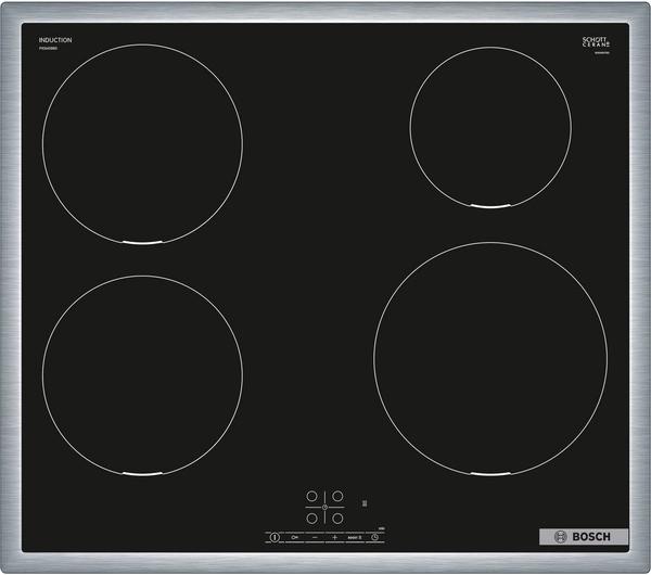 Bosch Serie 4 PIE645BB5E piano cottura Nero Da incasso 60 cm Piano cottura a induzione 4 Fornello(i)