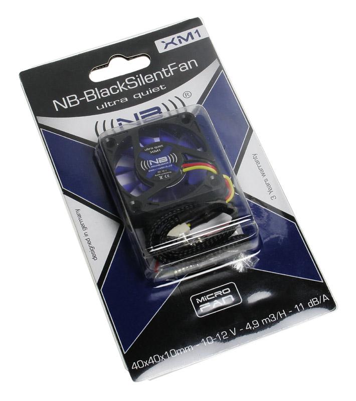 Noiseblocker BlackSilentFan XM1 Case per computer Ventilatore 4 cm Nero (Noiseblocker BlackSilent Fan XM1 Fan - 40mm [2800rpm])