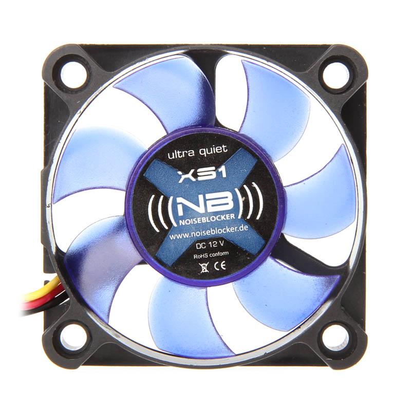 Noiseblocker BlackSilentFan XS-1 Case per computer Ventilatore 5 cm Nero, Blu (Noiseblocker BlackSilent Fan XS1 - 50mm [3000rpm