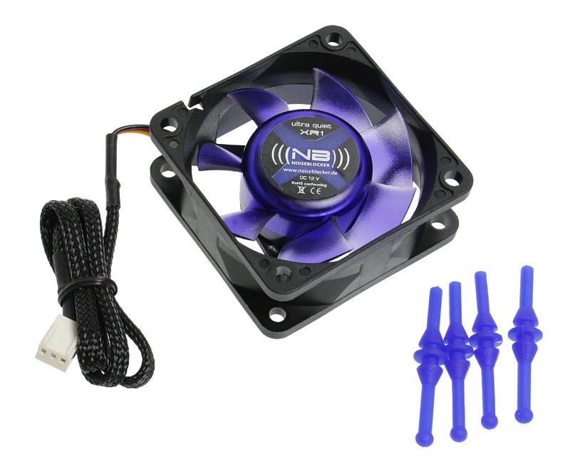 Noiseblocker BlackSilentFan XR1 Case per computer Ventilatore 6 cm Nero (Noiseblocker BlackSilent Fan XR1 Fan - 60mm [1600rpm])
