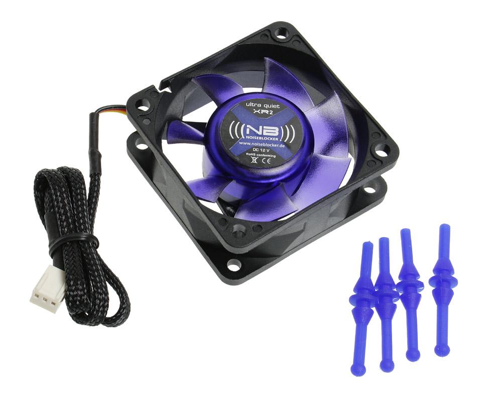 Noiseblocker BlackSilentFan XR2 Case per computer Ventilatore 6 cm Nero (Noiseblocker BlackSilent Fan XR2 Fan - 60mm 2200rpm)
