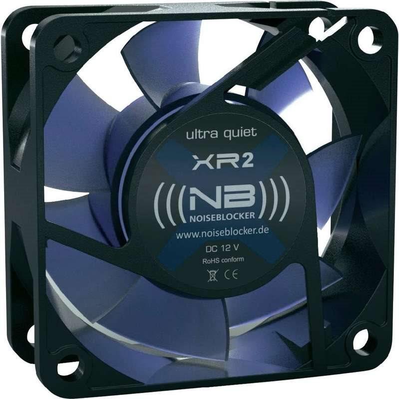 Noiseblocker BlackSilentFan XR2 Case per computer Ventilatore 6 cm Nero (Noiseblocker BlackSilent Fan XR2 Fan - 60mm 2200rpm)