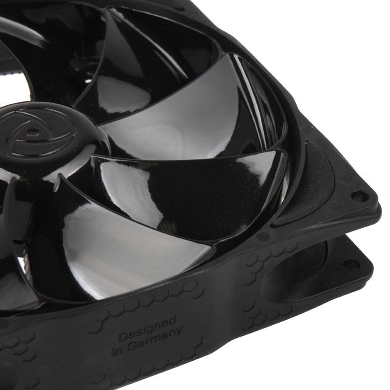 Noiseblocker B14-PS-BL Case per computer Ventilatore 14 cm Nero (Noiseblocker NB-eLoop Fan B14-PS Black Edition - 140mm PWM)