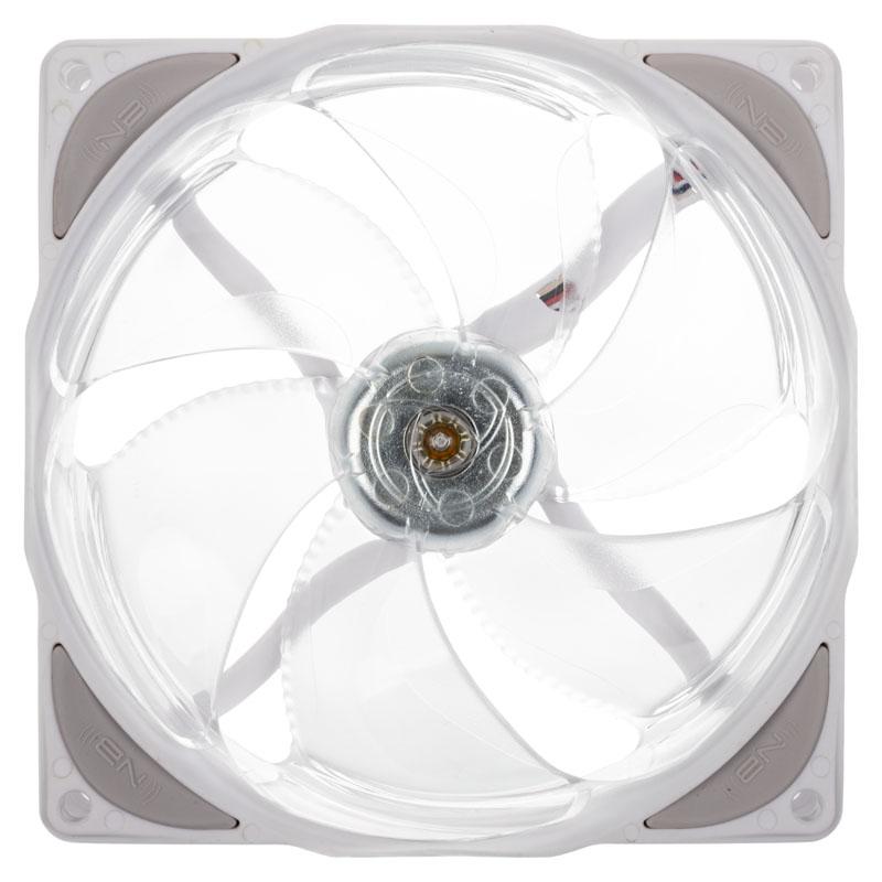 Noiseblocker B12X-PS Case per computer Ventilatore 12 cm Bianco 1 pz (Noiseblocker NB-eLoop X B12-PS ARGB White Edition - 120mm)