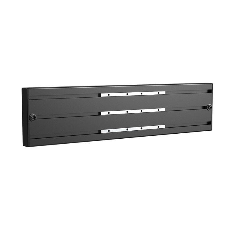 Binario della serie componenti HAGOR in alluminio/plastica 500 mm nero