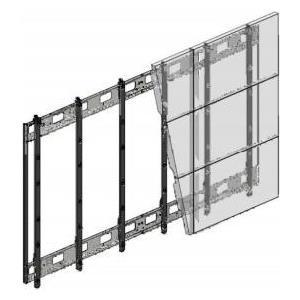 HAGOR VWR 3x3 - staffa - per videowall 3x3 - dimensioni schermo 1397 cm (55") - montaggio a parete