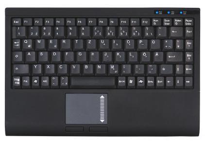 Ã¢â‚¬Â¢ Mini-Tastatur mit integriertem Touchpad Ã¢â‚¬â€œ Abmessungen 291 x 29 x 197 mm Ã¢â‚¬Â¢ Touchp
