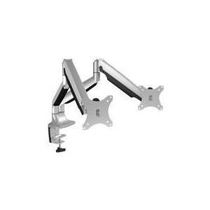 Braccio portamonitor ICY BOX 2x fino a 32'' per due monitor, argento