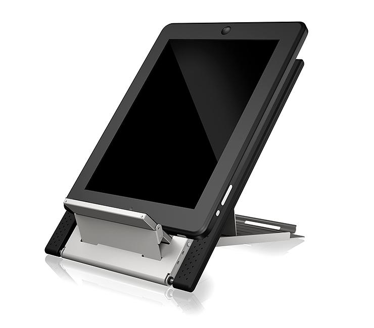 ICY BOX IB-LS300-LH Supporto passivo Tablet/UMPC Nero, Argento