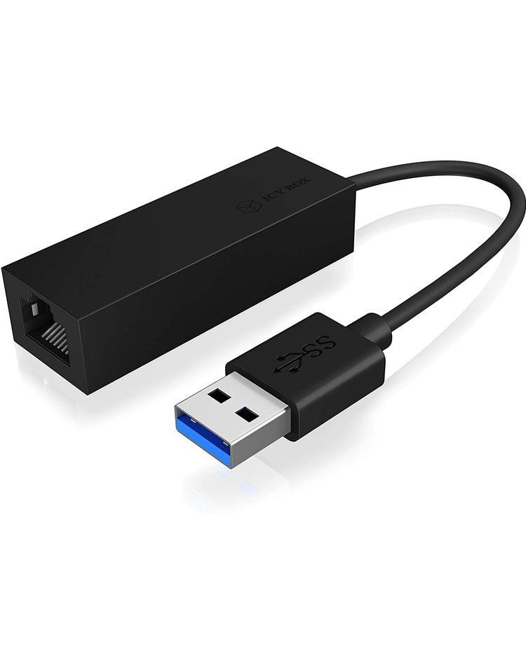 Typ LAN-Adapter Bauform 1x extern kabelgebunden (Anschlusskabel nicht abnehmbar) Anbindung 1x USB-A 3.0 (Stecker via Kabel 5G