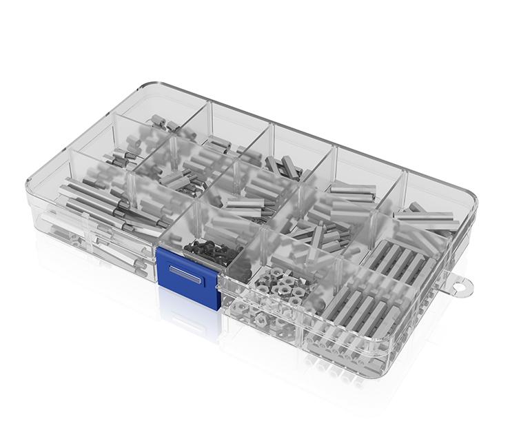 Ã¢â‚¬Â¢ Raspberry PiÃ‚Â® Abstandshalter- und Schraubensortiment in Aufbewahrungsbox Ã¢â‚¬Â¢ EnthÃƒÂ¤lt