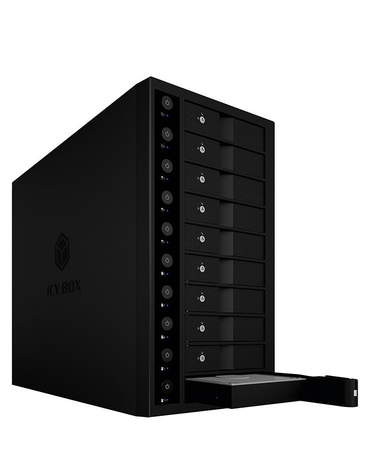 Ã¢â‚¬Â¢ GehÃƒÂ¤use fÃƒÂ¼r 10x 3,5" SATA I, II, III (6 Gbit/s) Laufwerke Ã¢â‚¬Â¢ Hostschnittstelle: USB