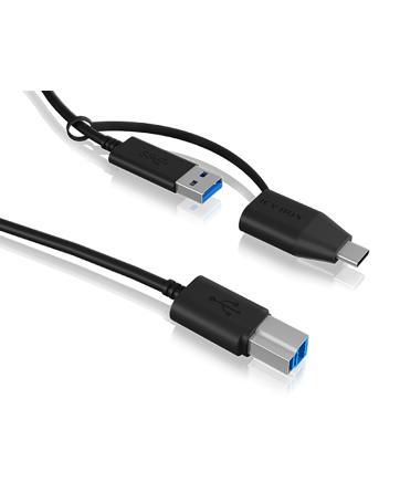 Ã¢â‚¬Â¢ USB 3.2 (Gen 1) Type-B zu Type-A Kabel Ã¢â‚¬Â¢ Integrierter Type-A zu Type-CÃ‚Â® Adapter Ã¢â‚