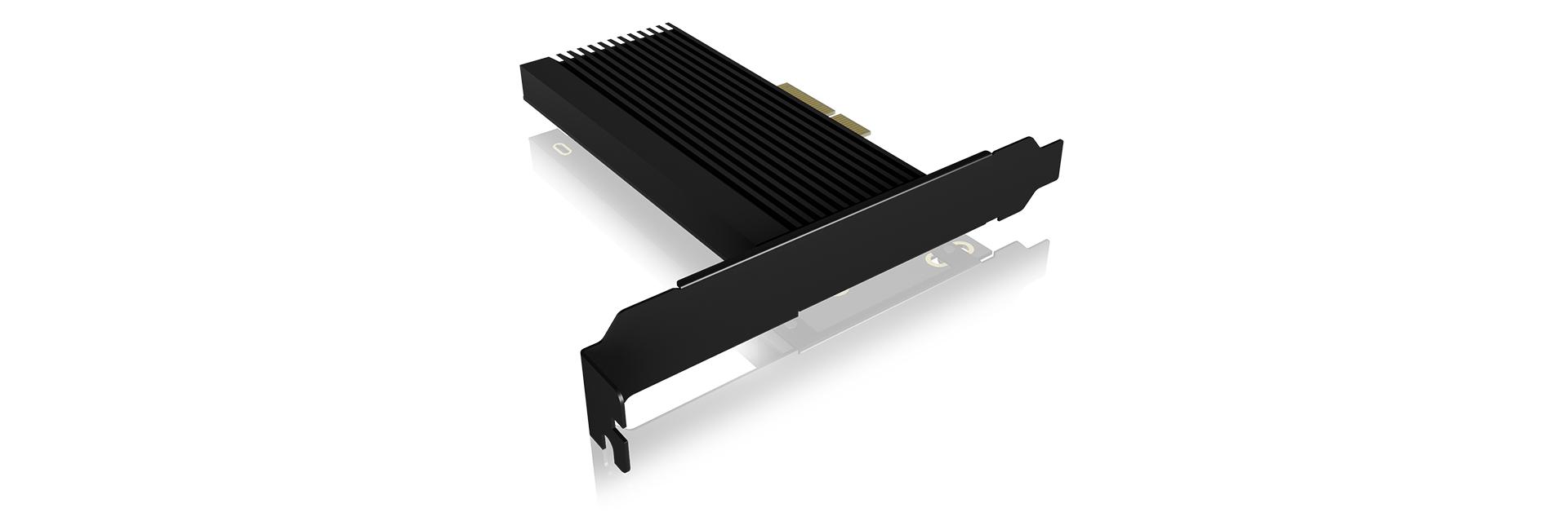 M.2 PCIe NVMe zu PCIe 4.0 x4 Datentransferrate von bis zu 64 Gbit/s Untersttzt M.2 22x 30/42/60/80 NVMe SSDs Khlkrper aus Al
