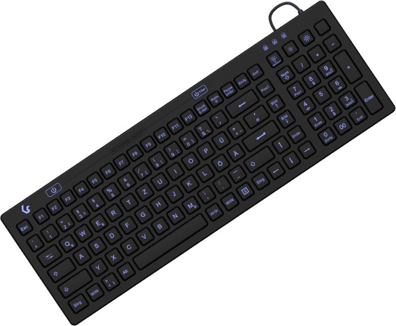 Ã¢â‚¬Â¢ Kompakt Hygiene Industrietastatur fÃƒÂ¼r Windows Ã¢â‚¬Â¢ Integriertes USB Kable mit 180cm LÃƒÂ¤