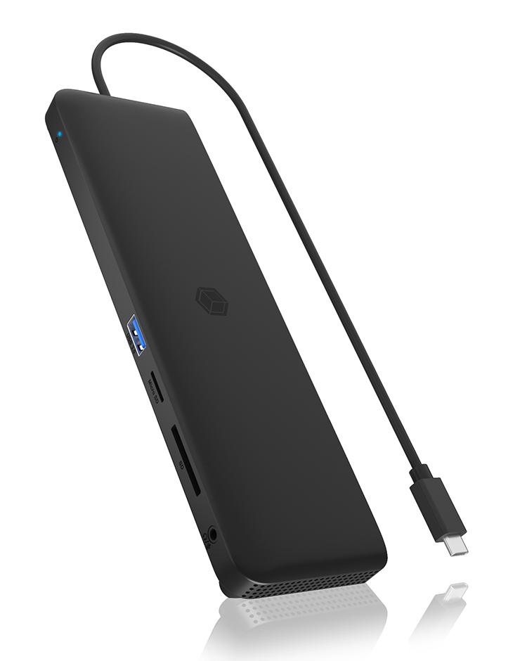 ICY BOX IB-DK2116-C Docking USB 3.2 Gen 2 (3.1 Gen 2) Type-C Nero