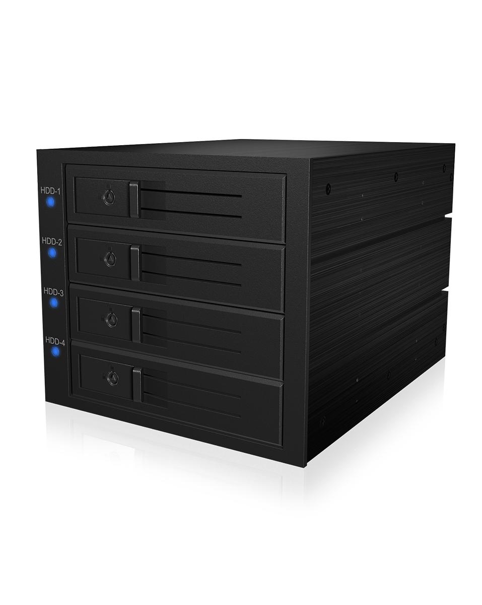 ICY BOX IB-574SSK-12G 8,89 cm (3.5") Backplane Nero