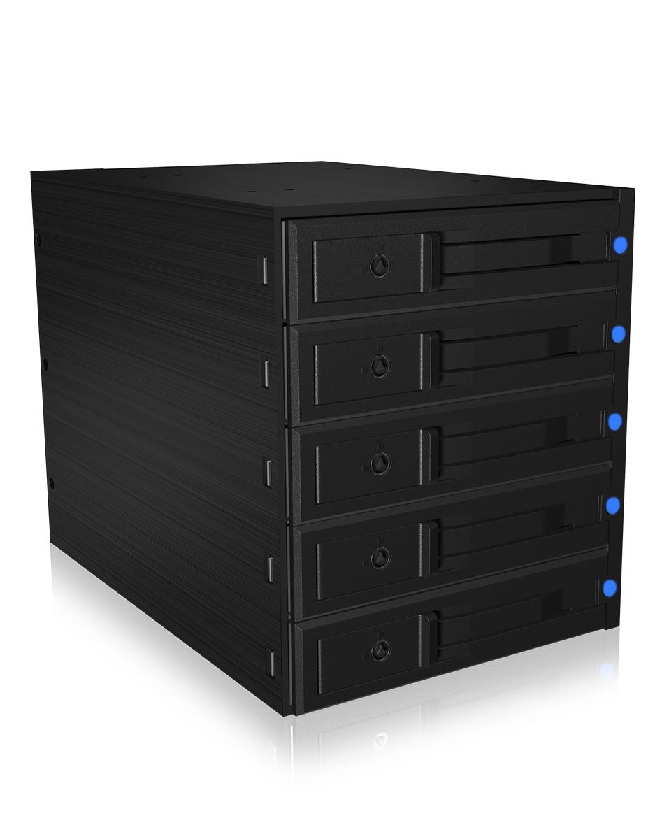 ICY BOX IB-575SSK-12G 8,89 cm (3.5") Backplane Nero