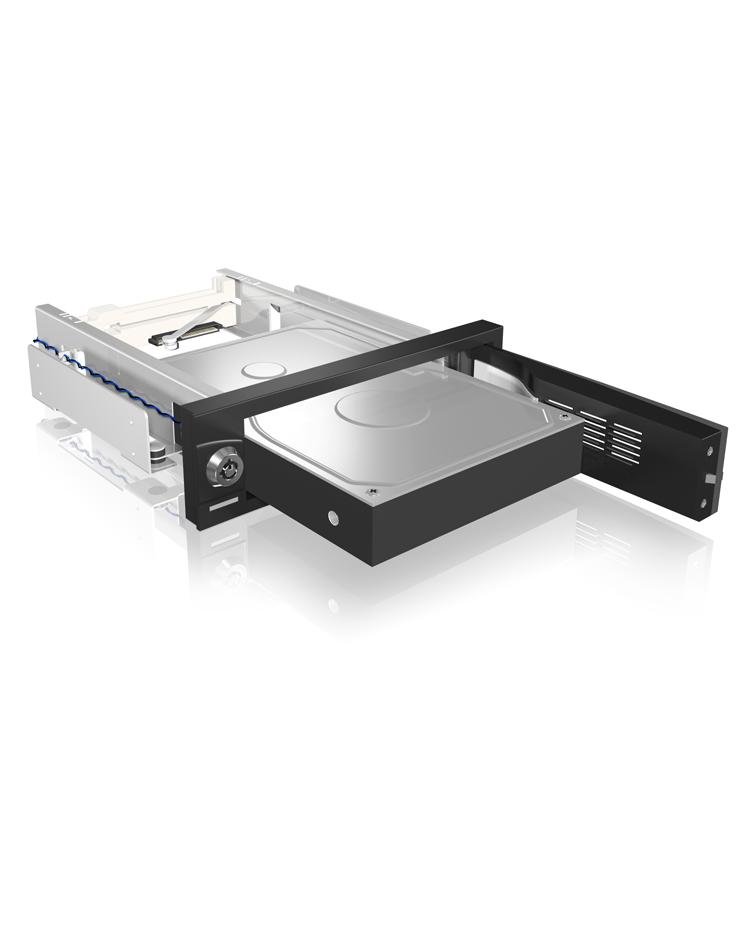 Typ Wechselrahmen intern 3.5" SATA 1.5Gb/s extern SATA 1.5Gb/s 149x42x194mm trgerlos
