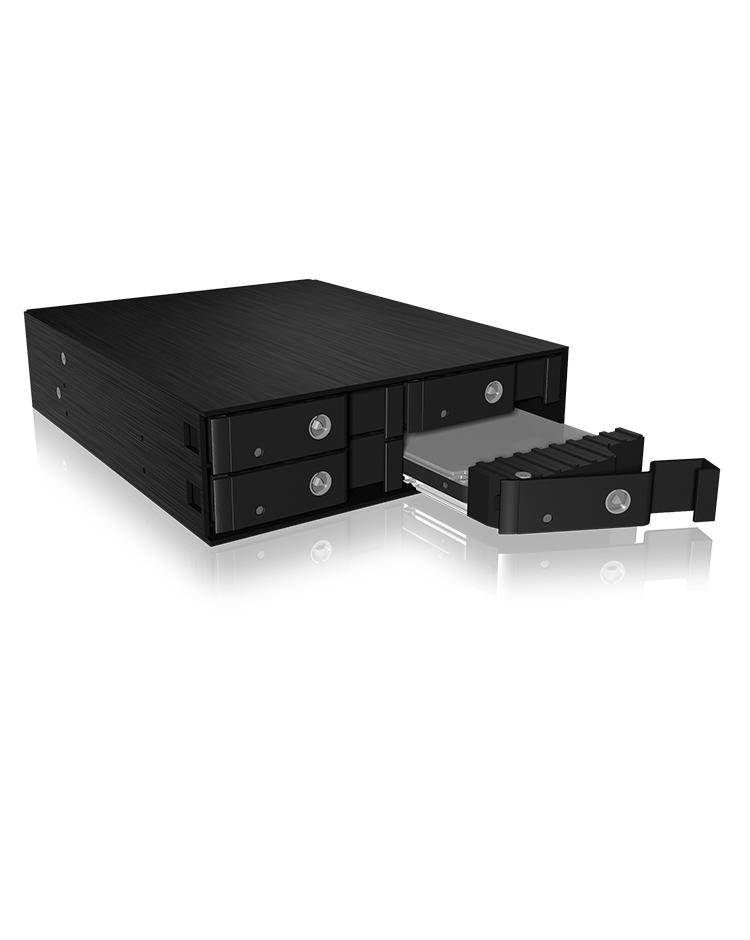 ICY BOX IB-2240SSK 13,3 cm (5.25") Vassoio per unitÃƒÂ  di memorizzazione Nero