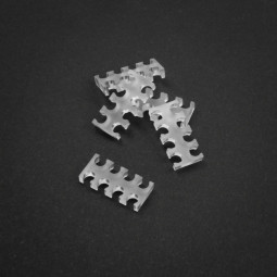 Pettine per cavi a 8 slot largo 4 mm - trasparente - set da 5