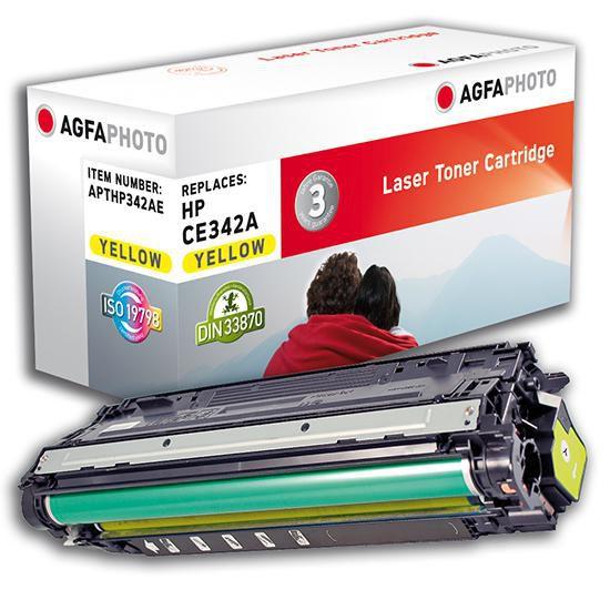 AgfaPhoto CE342A cartuccia toner 1 pz Giallo (Toner Yellow, rpl CE342A/651A - Pages 16.000 - Warranty: 36M)