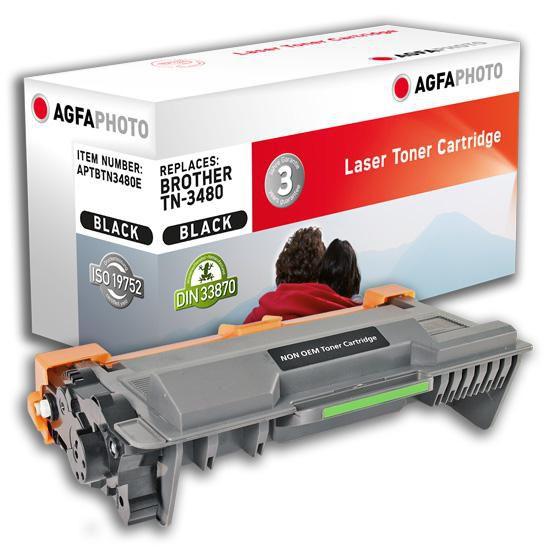 AgfaPhoto APTBTN3480E cartuccia toner 1 pz Compatibile Nero (Toner BK, rpl TN-3480 - Pages 8.000 Warranty: 36M) [APTBTN3480E]