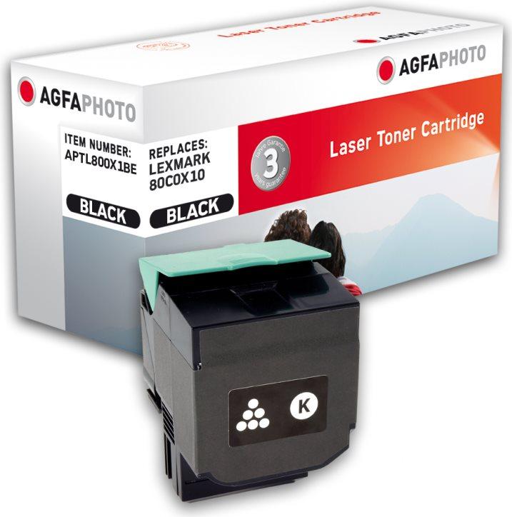 Agfafoto - nero - compatibile - cartuccia toner (alternativa a: lexmark 80c0x10, lexmark 800x1) - per lexmark cx510de, cx510de