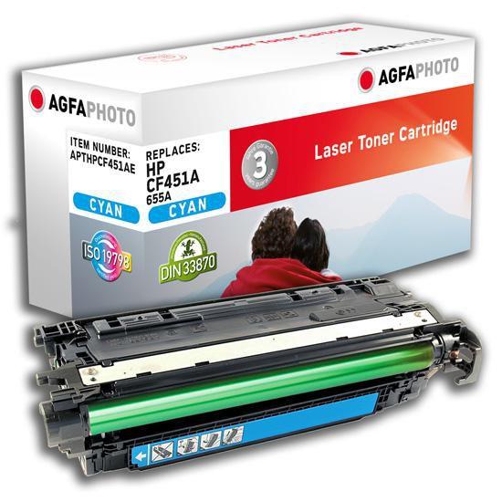 AgfaPhoto APTHPCF451AE cartuccia toner 1 pz Compatibile Ciano [APTHPCF451AE]