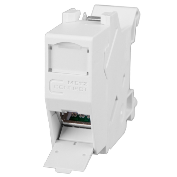 METZ CONNECT Modulo E-DAT REG 1 porta IP20 grigio chiaro