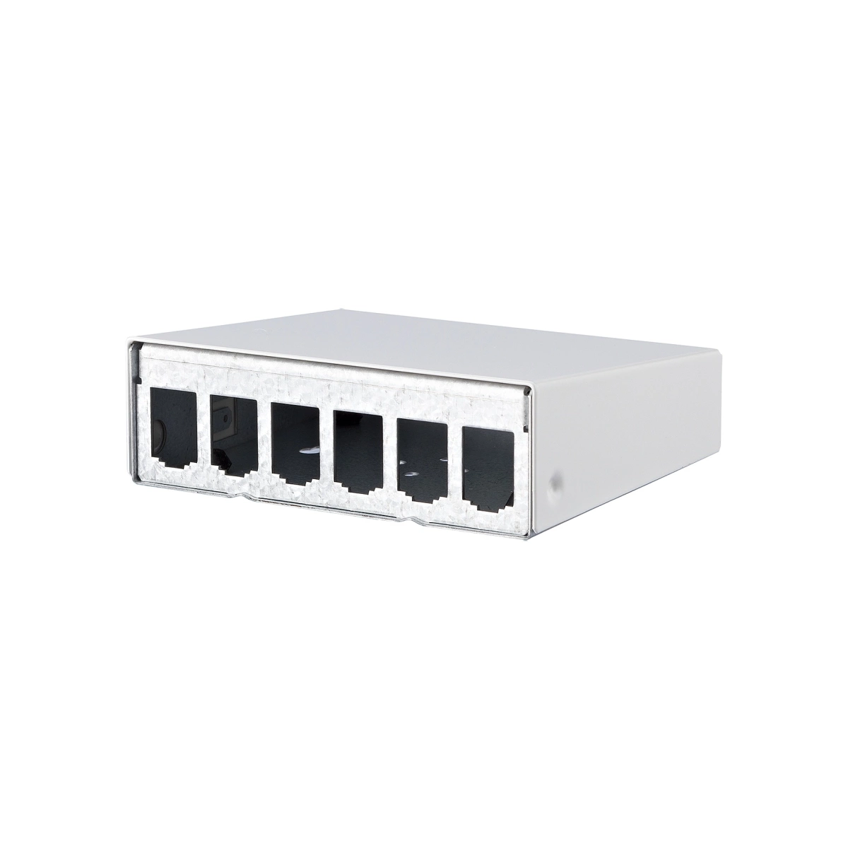 Modulo METZ CONNECT custodia AP 6 porte bianco puro, non equipaggiata